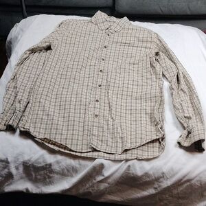 Eddie Bauer LT men's long sleeved button down shirt